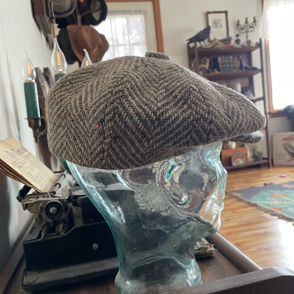 Antique Jonathan Richard Tweed Newsboy Cap - Picture 4 of 13